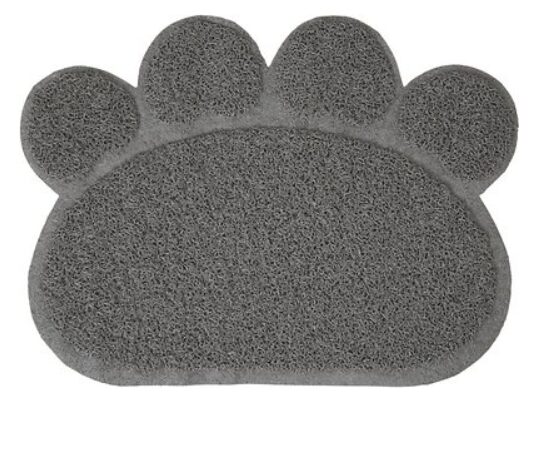Frisco paw shaped cat litter mat