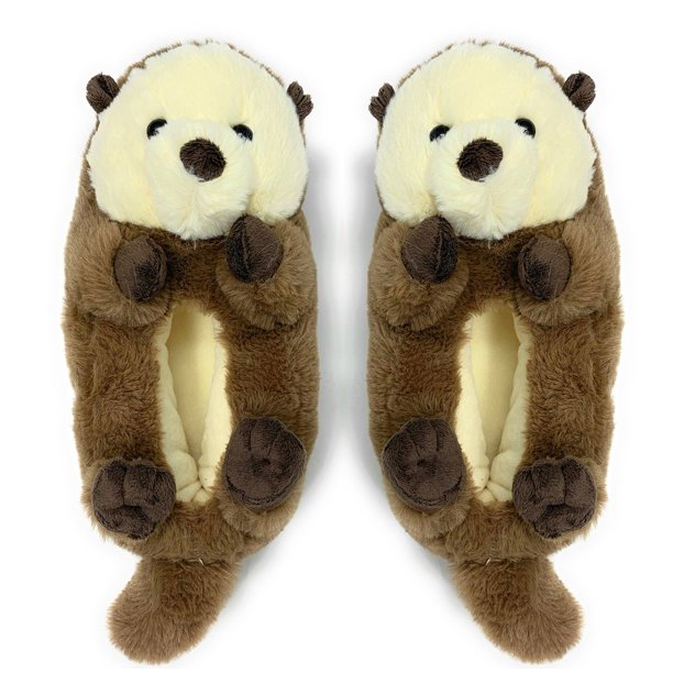 Comfy Otter slippers for your home office