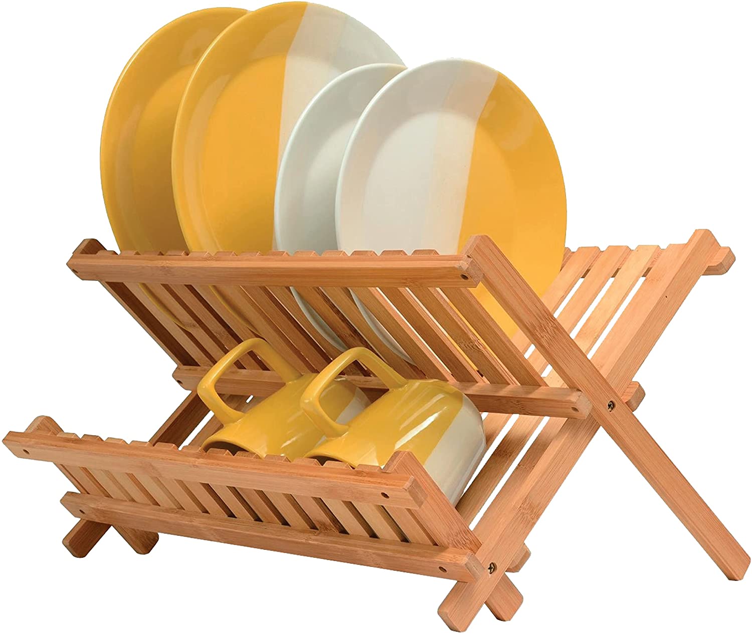 Kitchen drying rack for dishes to save counterspace