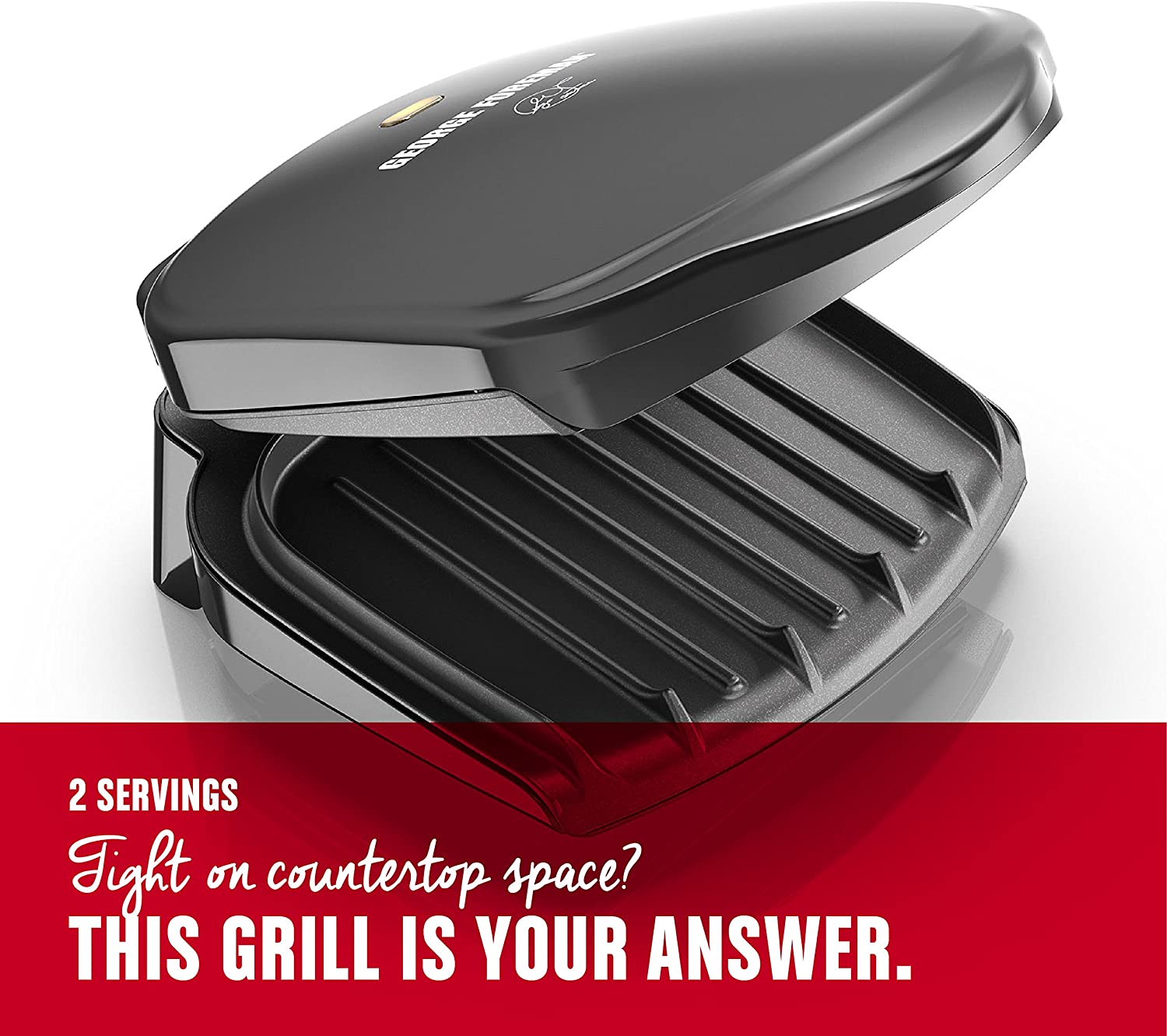 George Foreman grill is a great kitchen space saver
