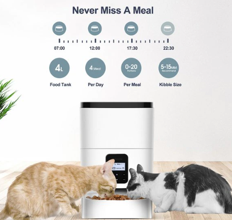 Chewy automatic cat feeder Petdiary cat feeder for kitties