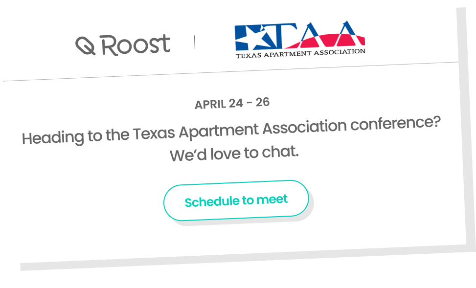  
Enter to win a free year of refunds* on Roost!

Automate and modernize with Roost
Modernizes the resident experience 
Saves your team time mailing statements and checks
Resident support and refund replacement service 
Syncs with Entrata, Realpage and Entrata 
